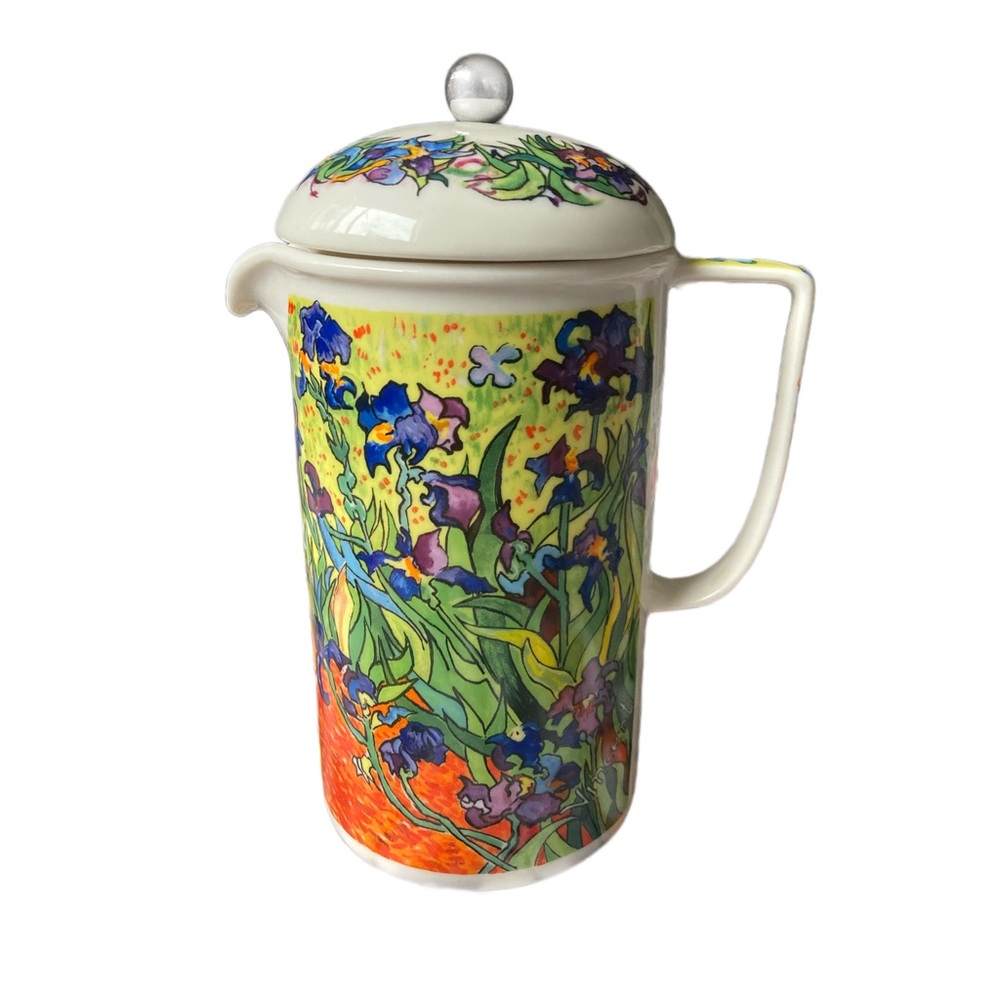 Chaleur Master Impressionists French Press Ceramic Coffee Pot D Burrows Van Gogh
